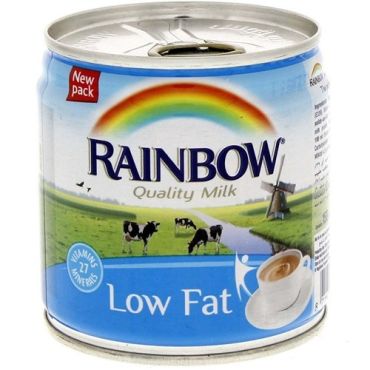 Rainbow Evaporated Milk 170Gm-Low Fat, 48 Pieces Per Carton